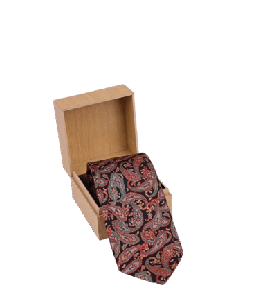 Black Base Printed Tie