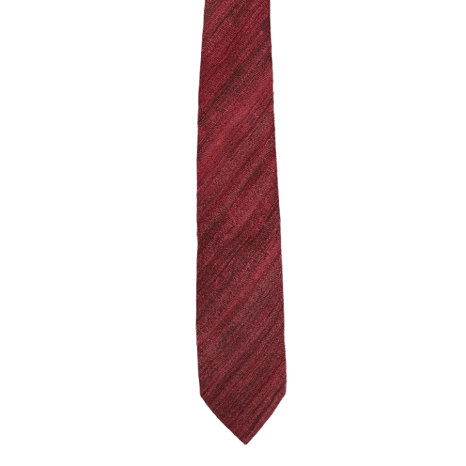 Pure Raw Silk Magenta Tie