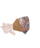Madhubani Beige Satin Silk Tie