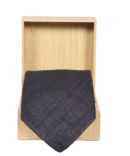 Pure Raw Silk Black Tie