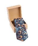Printed Blue Tie