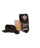 Warli Hand Painted Black Tie