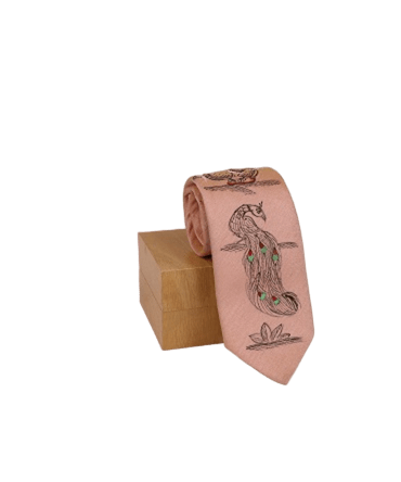 Pattachitra Hand Painted Light Brown Tie