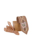 Pattachitra Hand Painted Light Brown Tie