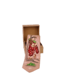 Pattachitra Hand Painted Light Orange Tie