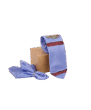 Gond Hand Painted Light Blue Tie-1