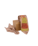 Gond Hand Painted Light Brown Tie