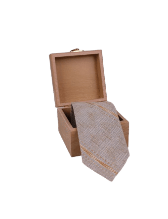 Matka Silk Tie 2 , Self Woven Design