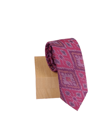 Red Ikaat Tie