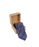 Dark Blue Ikaat Tie