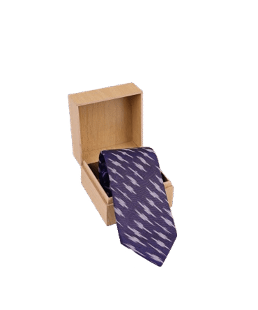 Blue Ikaat Tie