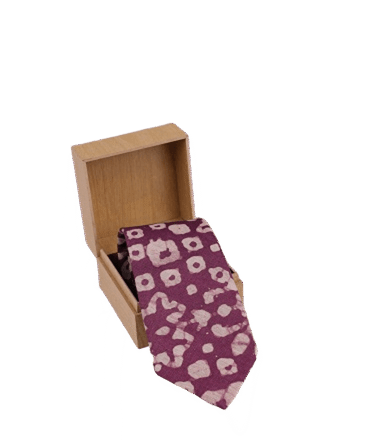 Wine Print Tie