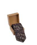 Black Print Tie