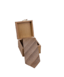 Pure Raw Silk Brown Tie