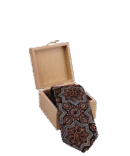 Ajrakh Maroon Tie