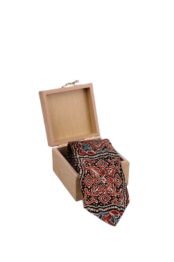 Ajrakh Black Tie