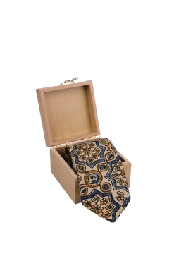 Ajrakh Cream Tie