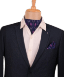 Pochampally ikaat ,dark blue base ,cotton silk cravate