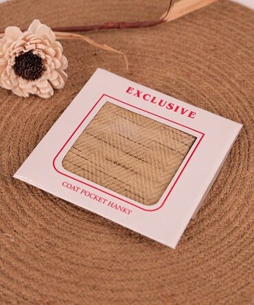 Self Design Pure Tussar Pocket Square