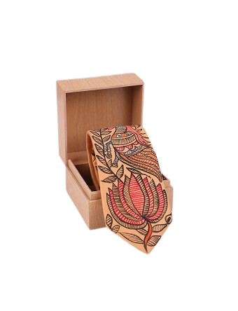 Madhubani Golden Tie