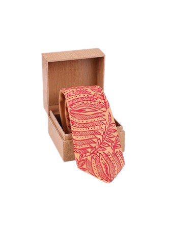 Madhubani Dark Pink Tie