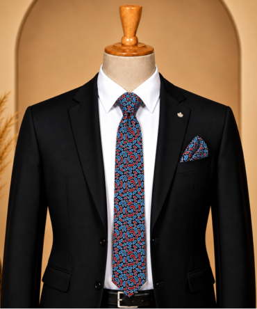 Ajrakh Modal black Tie